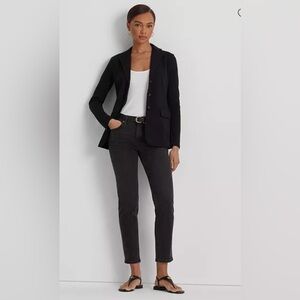 Lauren Ralph Lauren Notch Lapel Long Sleeve Cotton Knit Blazer XXL NWT